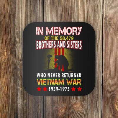 In Memory Of Vietnam Brothers And Sisters Coaster