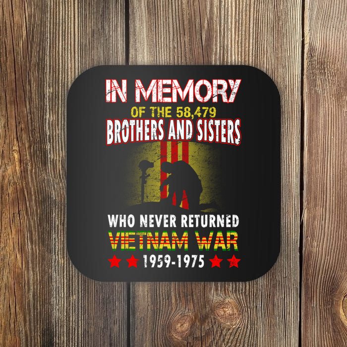 In Memory Of Vietnam Brothers And Sisters Coaster