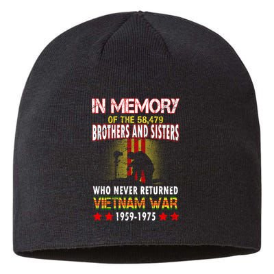 In Memory Of Vietnam Brothers And Sisters Sustainable Beanie