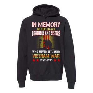 In Memory Of Vietnam Brothers And Sisters Premium Hoodie