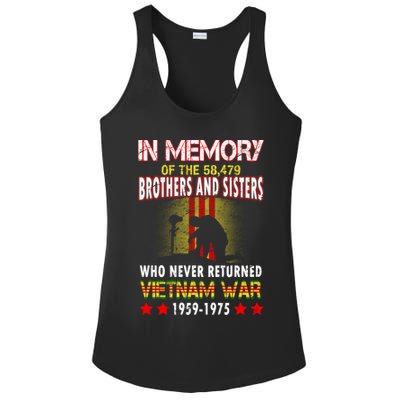 In Memory Of Vietnam Brothers And Sisters Ladies PosiCharge Competitor Racerback Tank