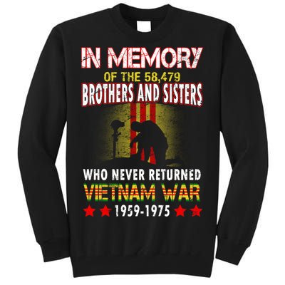 In Memory Of Vietnam Brothers And Sisters Tall Sweatshirt