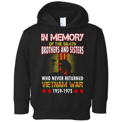 In Memory Of Vietnam Brothers And Sisters Toddler Hoodie