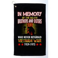 In Memory Of Vietnam Brothers And Sisters Golf Towel
