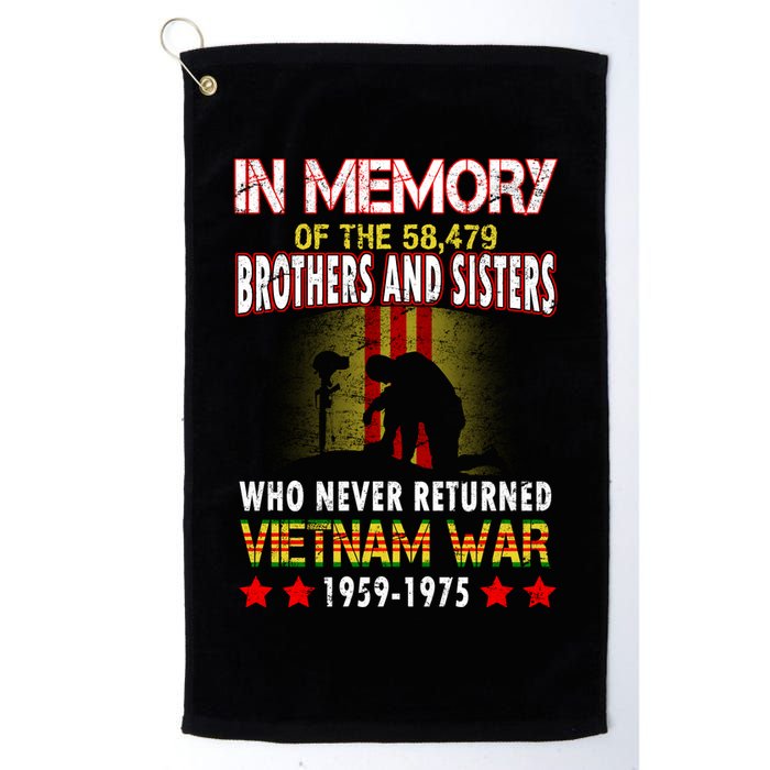 In Memory Of Vietnam Brothers And Sisters Golf Towel