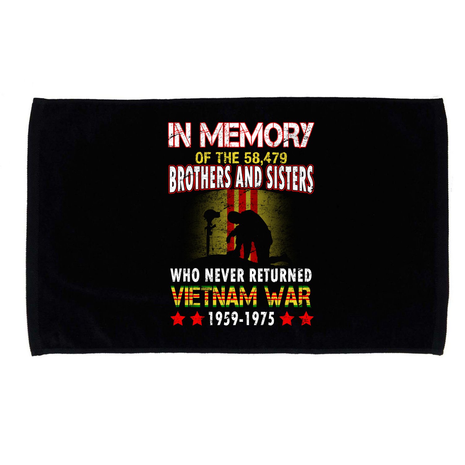 In Memory Of Vietnam Brothers And Sisters Microfiber Hand Towel