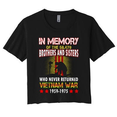 In Memory Of Vietnam Brothers And Sisters Crop Top