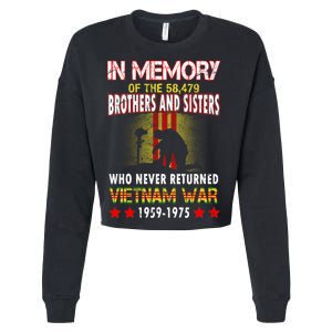 In Memory Of Vietnam Brothers And Sisters Cropped Pullover Crew