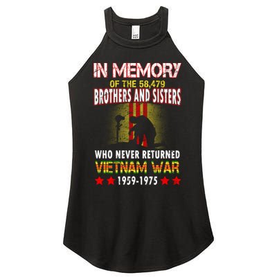 In Memory Of Vietnam Brothers And Sisters Women's Perfect Tri Rocker Tank