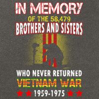 In Memory Of Vietnam Brothers And Sisters Cotton Canvas Backpack