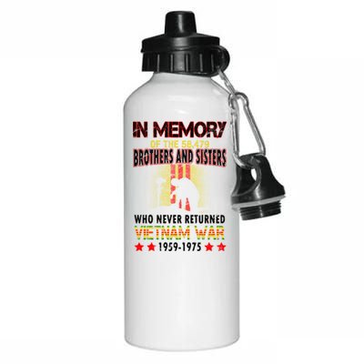 In Memory Of Vietnam Brothers And Sisters Aluminum Water Bottle 