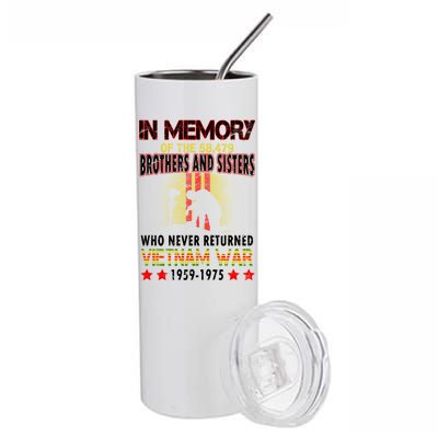 In Memory Of Vietnam Brothers And Sisters Stainless Steel Tumbler