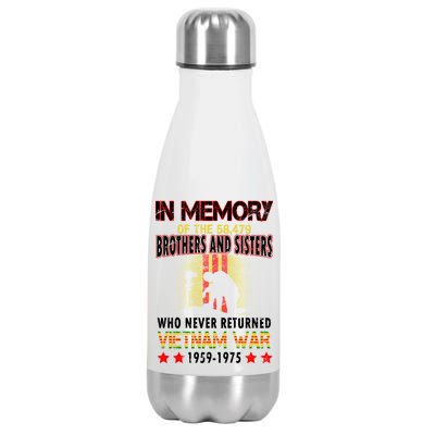 In Memory Of Vietnam Brothers And Sisters Stainless Steel Insulated Water Bottle