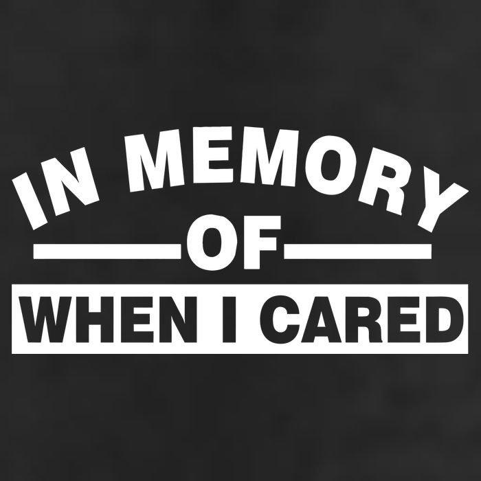 In Memory of When I Cared 25L Jumbo Tote