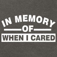 In Memory of When I Cared Cotton Canvas Backpack