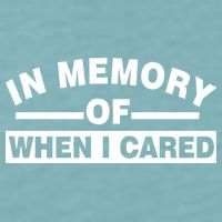 In Memory of When I Cared Sueded Cloud Jersey T-Shirt