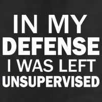 In My Defense I Was Left Unsupervised Crop Fleece Hoodie