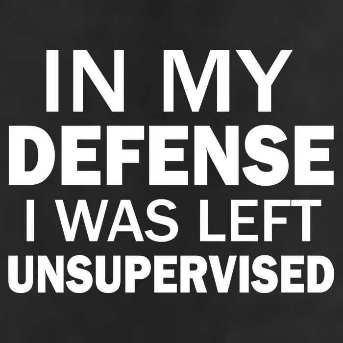 In My Defense I Was Left Unsupervised Crop Fleece Hoodie