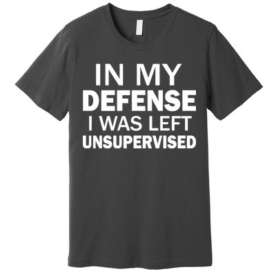 In My Defense I Was Left Unsupervised Premium T-Shirt