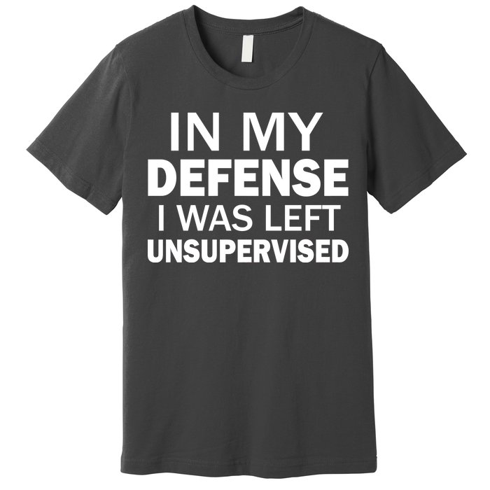 In My Defense I Was Left Unsupervised Premium T-Shirt