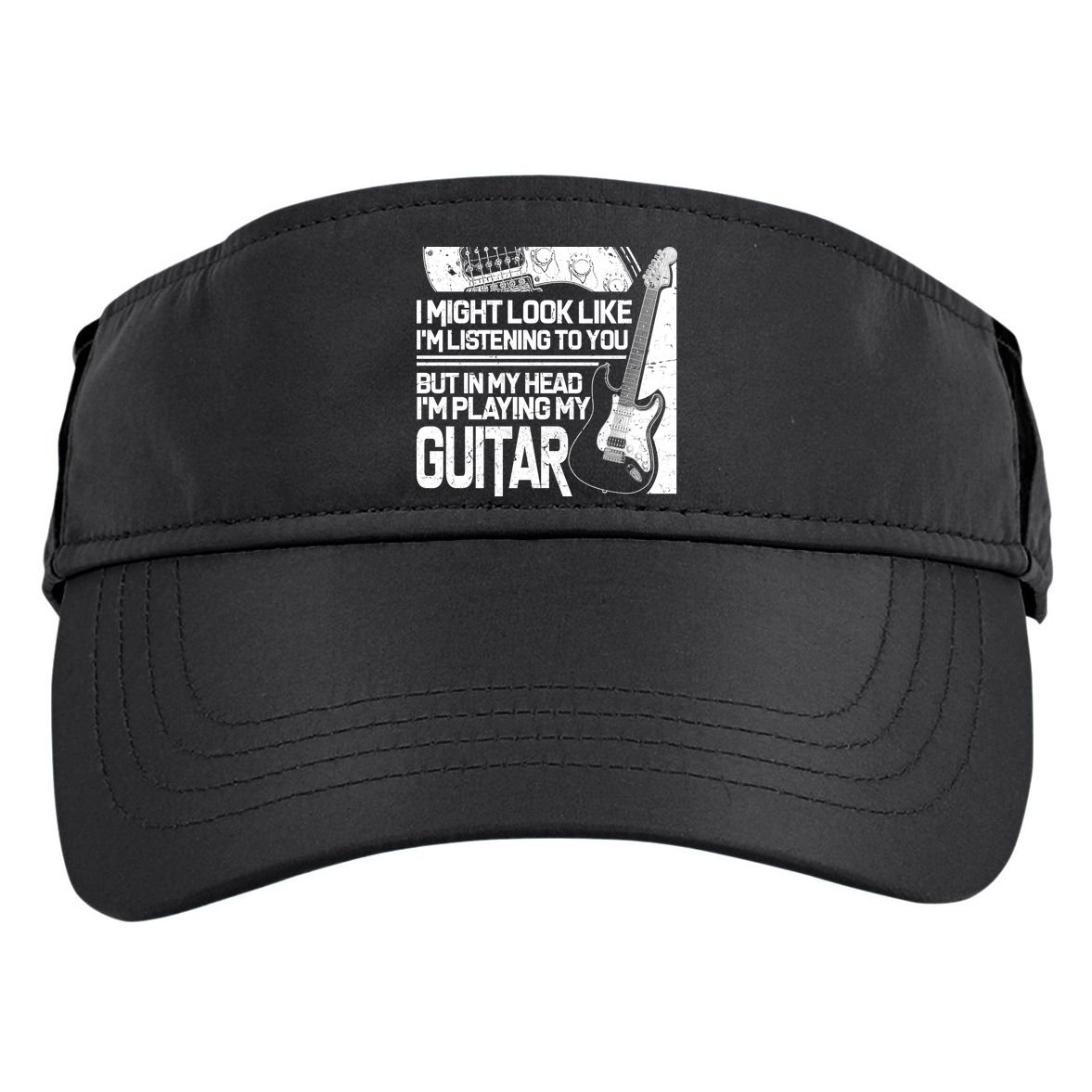 In My Head I'm Playing My Guitar Adult Drive Performance Visor