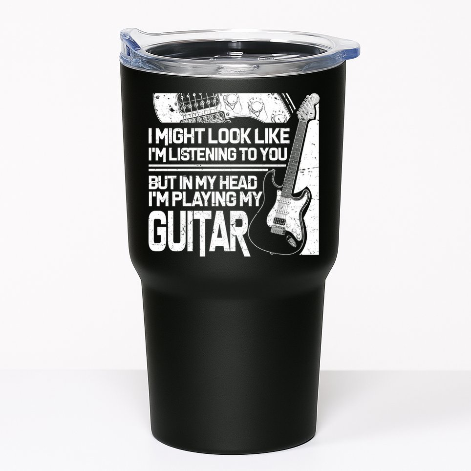 In My Head I'm Playing My Guitar Tumbler