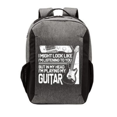 In My Head I'm Playing My Guitar Vector Backpack
