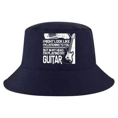 In My Head I'm Playing My Guitar Cool Comfort Performance Bucket Hat