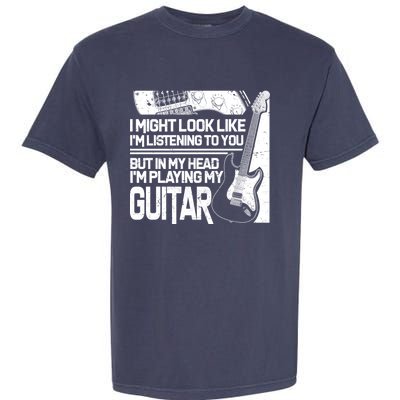 In My Head I'm Playing My Guitar Garment-Dyed Heavyweight T-Shirt