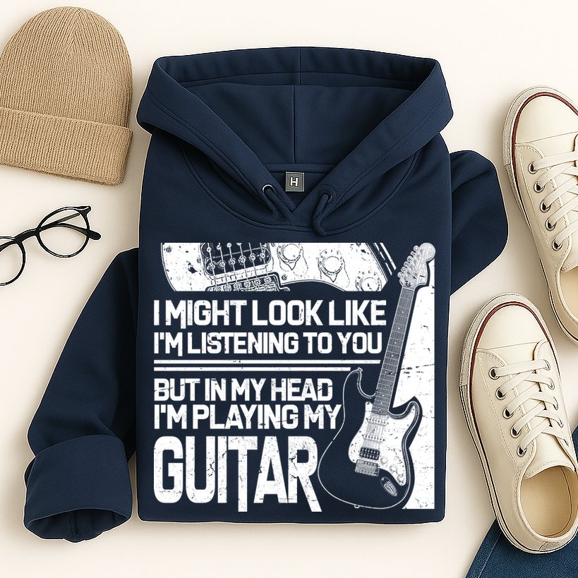 In My Head I'm Playing My Guitar Hoodie