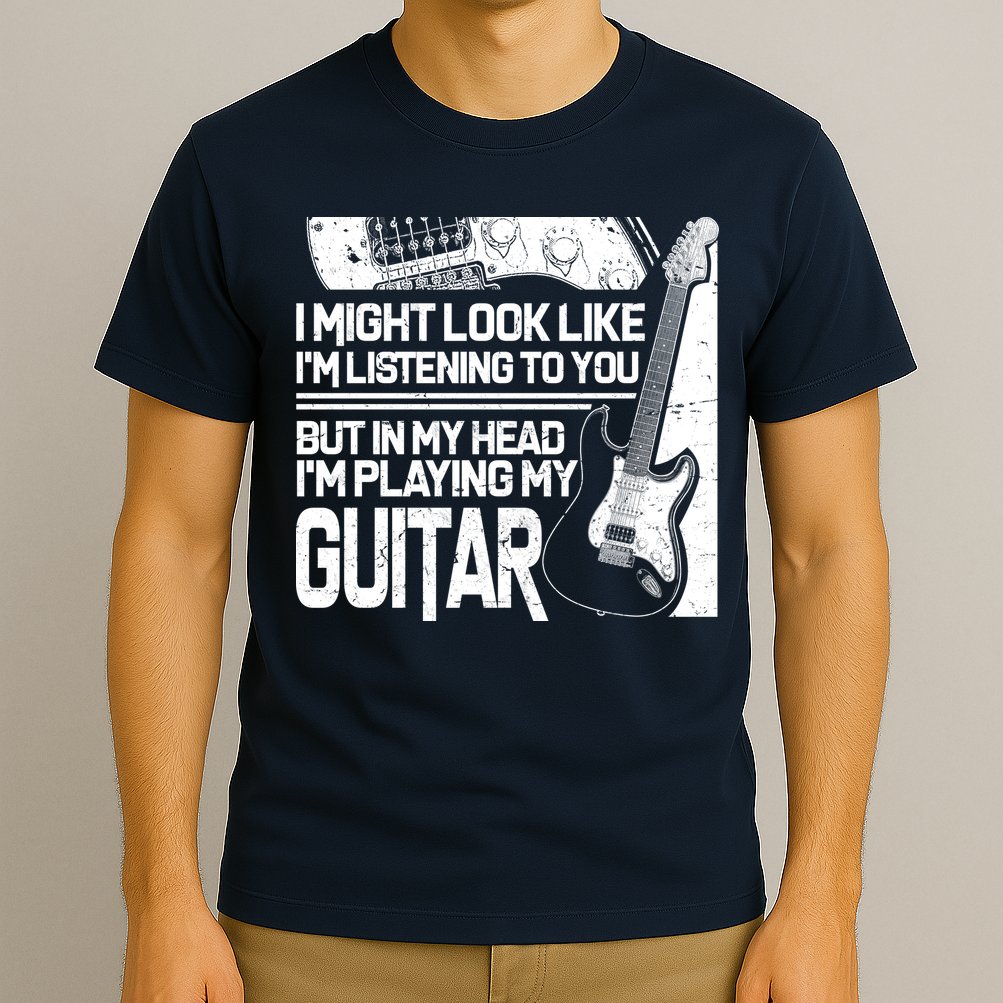 In My Head I'm Playing My Guitar T-Shirt