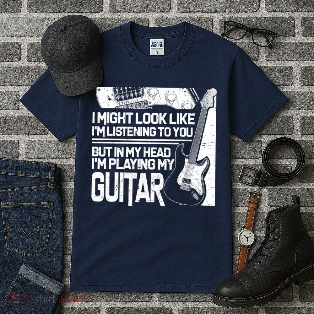 In My Head I'm Playing My Guitar Tall T-Shirt
