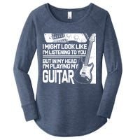 In My Head I'm Playing My Guitar Women's Perfect Tri Tunic Long Sleeve Shirt