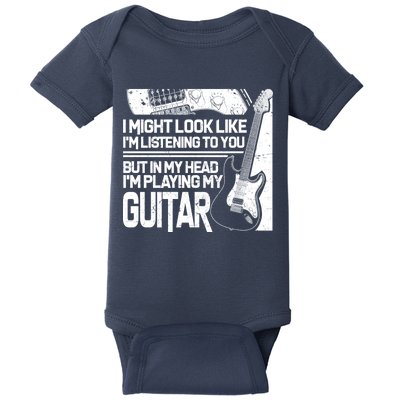 In My Head I'm Playing My Guitar Baby Bodysuit