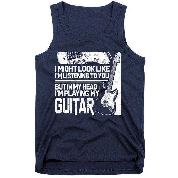 In My Head I'm Playing My Guitar Tank Top