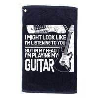 In My Head I'm Playing My Guitar Golf Towel