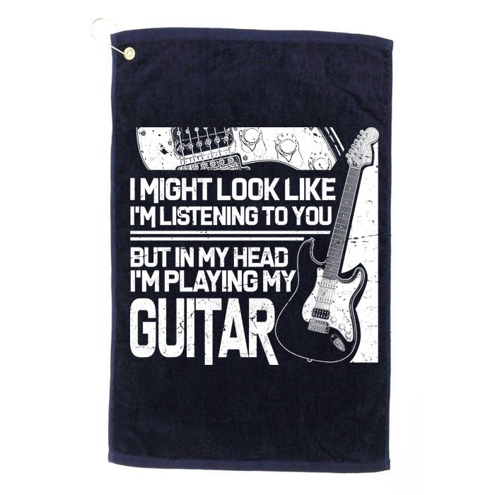 In My Head I'm Playing My Guitar Golf Towel