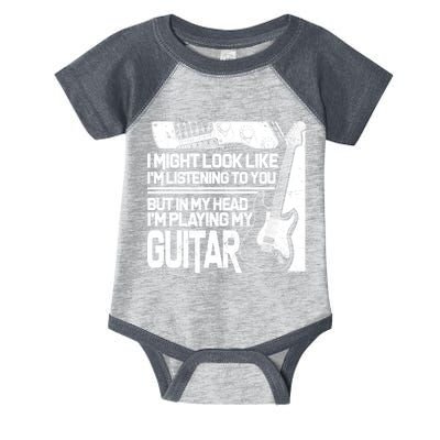 In My Head I'm Playing My Guitar Infant Baby Jersey Bodysuit