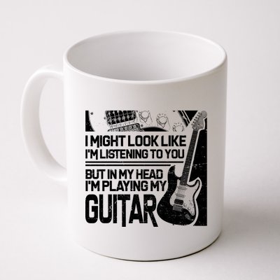 In My Head I'm Playing My Guitar Coffee Mug