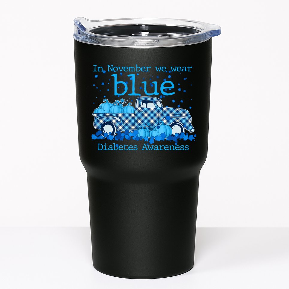 In November We Wear Blue Diabetes Awareness Tumbler