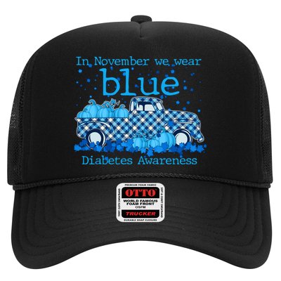 In November We Wear Blue Diabetes Awareness Trucker Hat