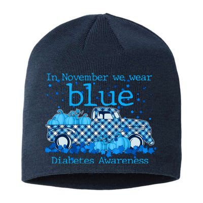 In November We Wear Blue Diabetes Awareness Sustainable Beanie