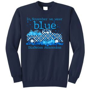 In November We Wear Blue Diabetes Awareness Tall Sweatshirt