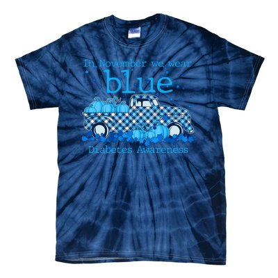 In November We Wear Blue Diabetes Awareness Tie-Dye T-Shirt