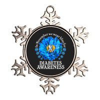 In November We Wear Blue For Diabetes Awareness Metallic Star Ornament