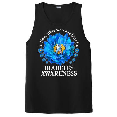 In November We Wear Blue For Diabetes Awareness PosiCharge Competitor Tank