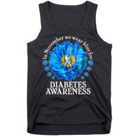 In November We Wear Blue For Diabetes Awareness Tank Top