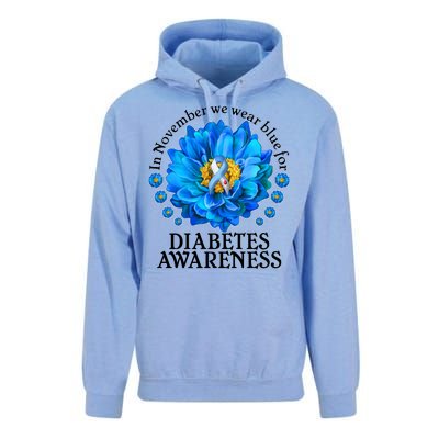 In November We Wear Blue For Diabetes Awareness Unisex Surf Hoodie