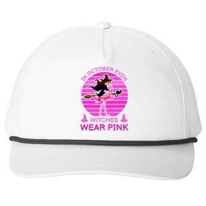 In October Even Witches Wear Pink Snapback Five-Panel Rope Hat