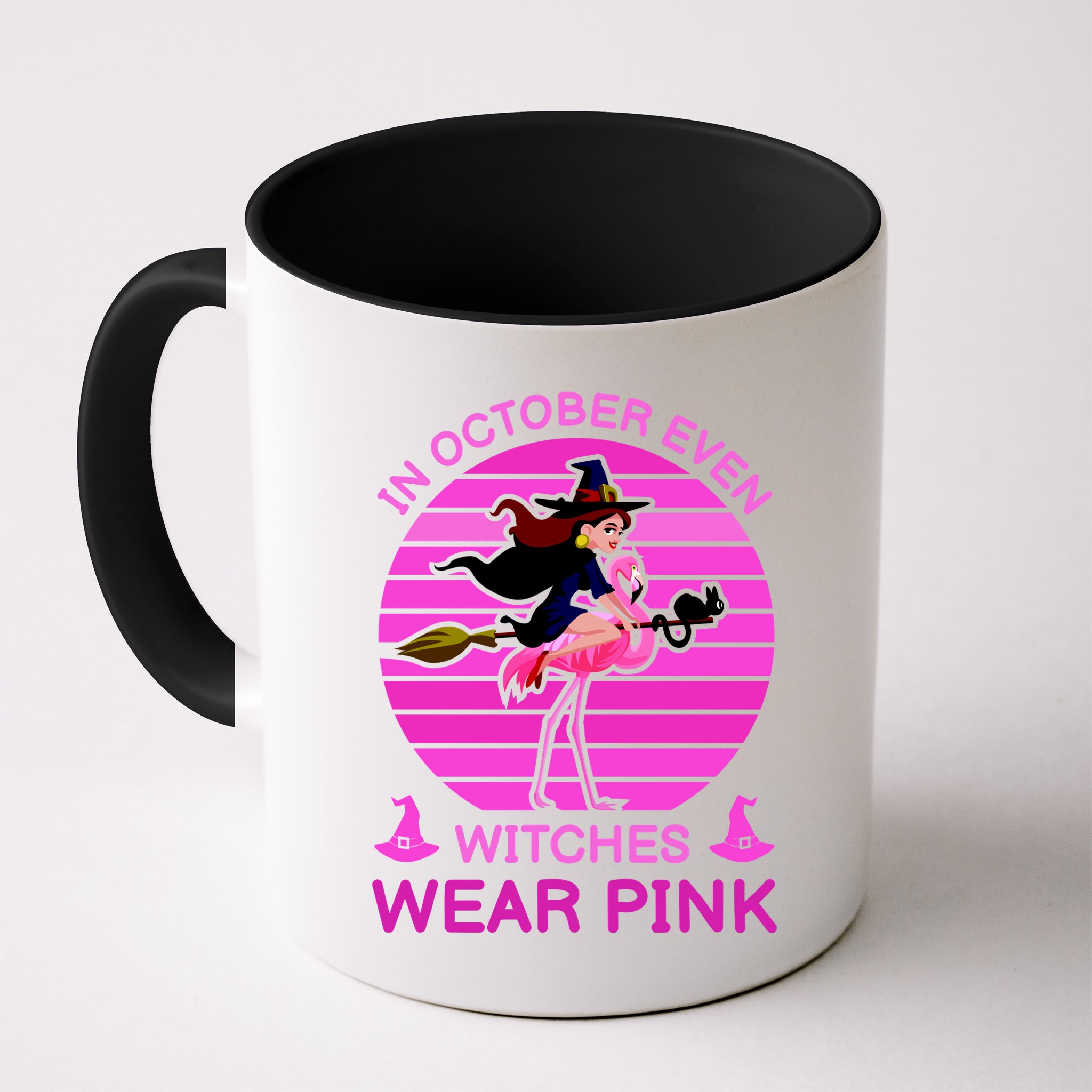 In October Even Witches Wear Pink Mug